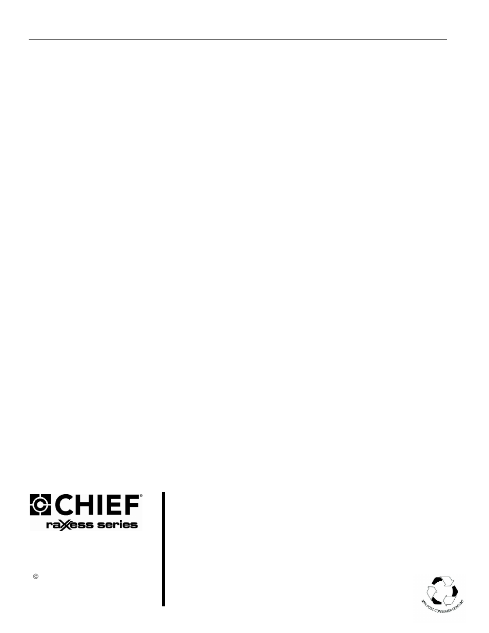 CHIEF NAWS1 User Manual | Page 8 / 8