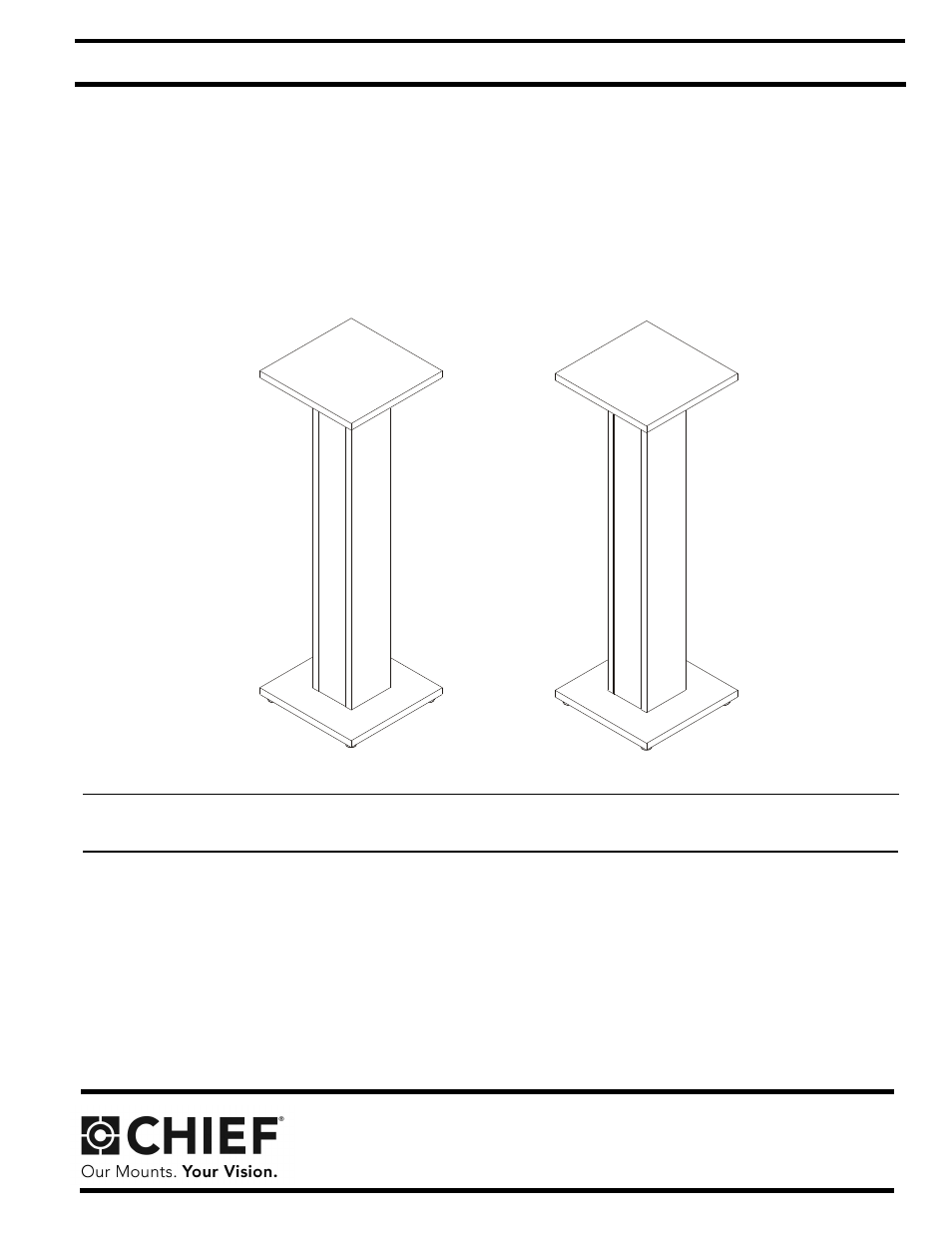 CHIEF ERSS36-42 User Manual | 8 pages