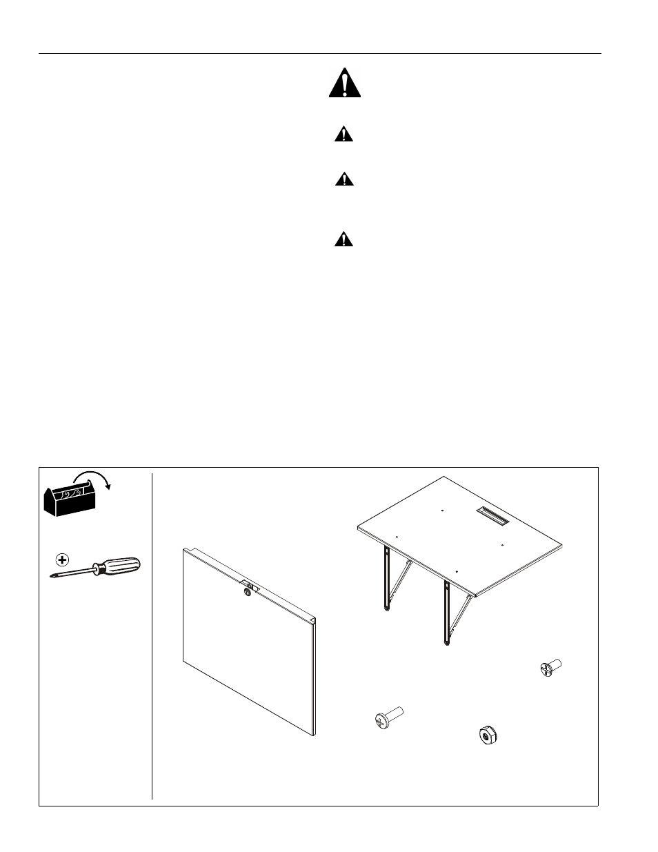 Disclaimer, Important warnings and cautions, Parts / tools required for installation | CHIEF ECRSTSIDE User Manual | Page 2 / 4