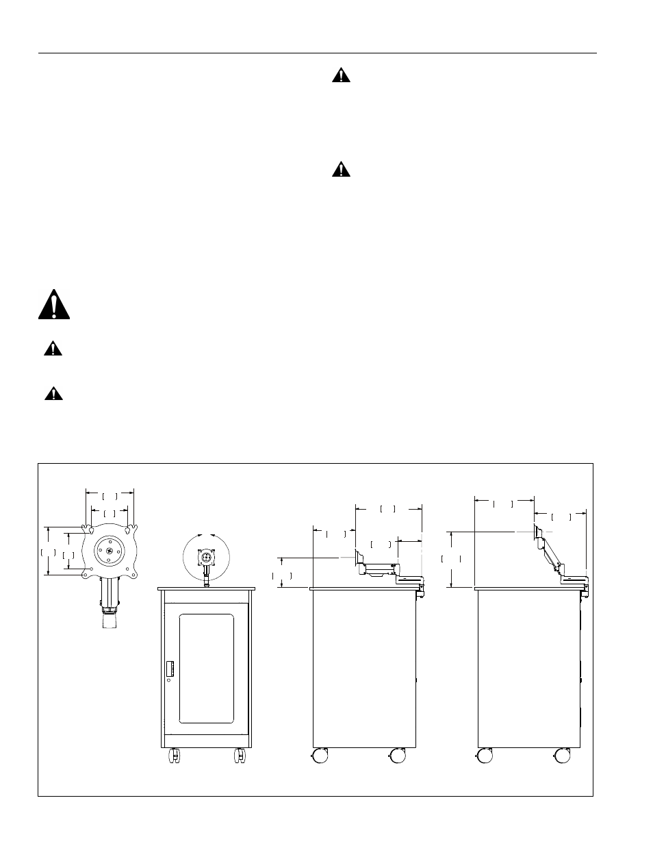 Disclaimer, Important warnings and cautions, Dimensions | Yamf1 installation instructions 2, Warning, Caution | CHIEF YAMF1 User Manual | Page 2 / 8