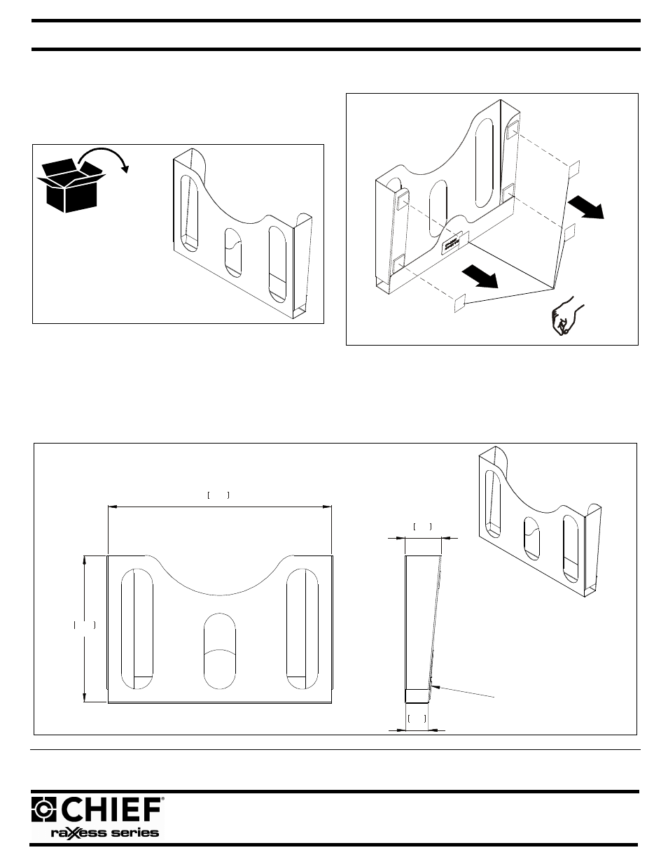 CHIEF NADBW User Manual | 1 page
