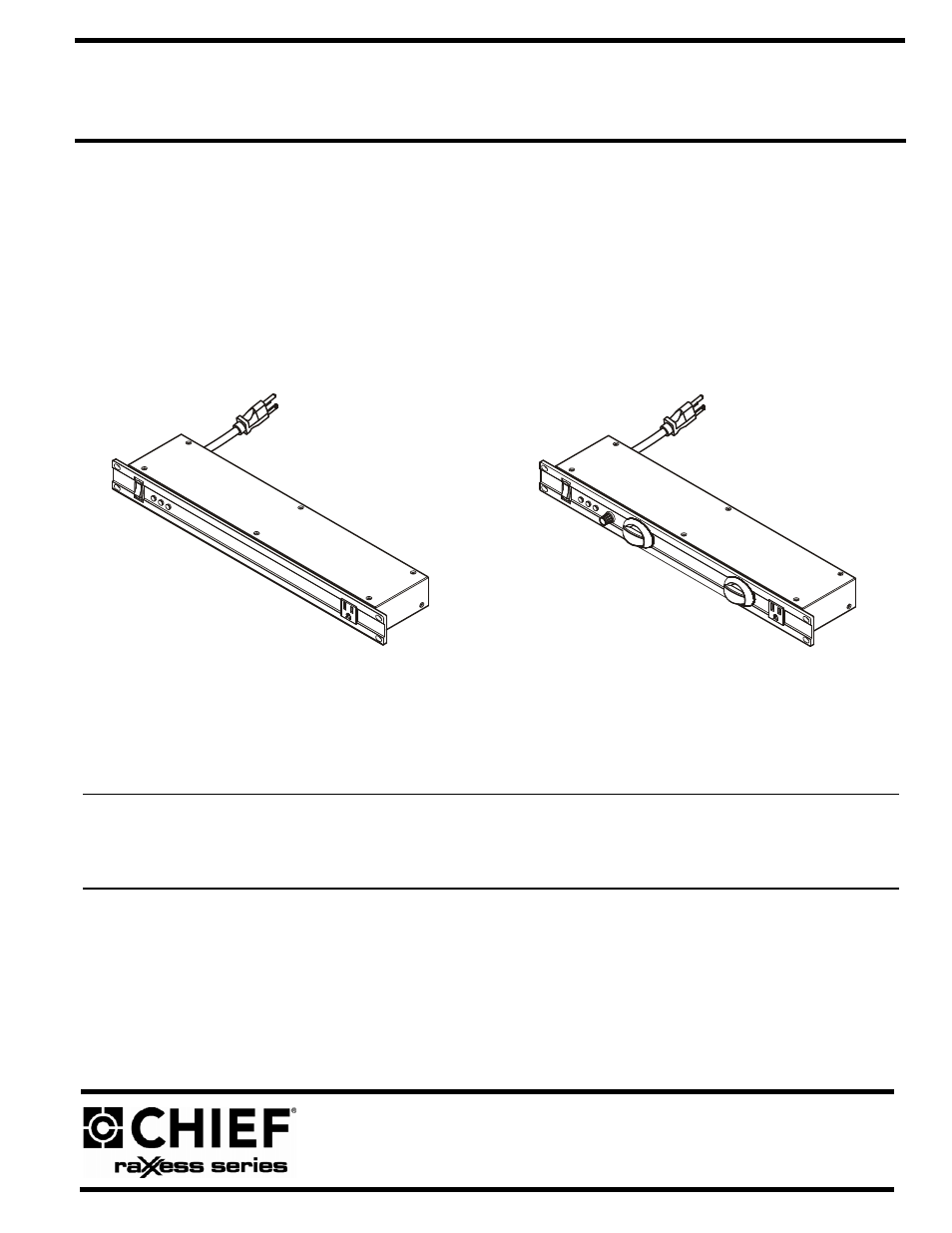 CHIEF NAPDH11_NAPDH11L User Manual | 12 pages