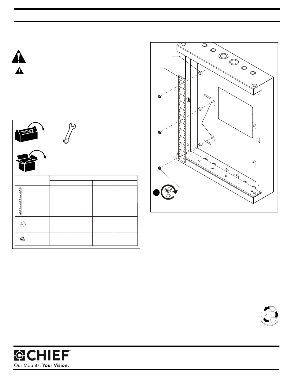 CHIEF LCSW1 User Manual | 1 page