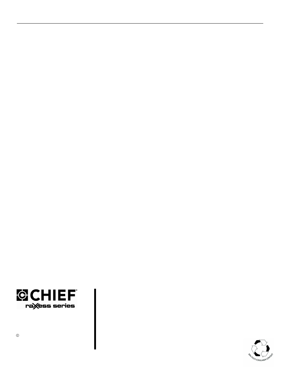 CHIEF QMP1MK User Manual | Page 8 / 8
