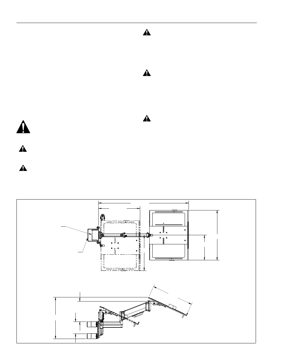 Disclaimer, Important warnings and cautions, Dimensions | CHIEF QMP1L User Manual | Page 2 / 8