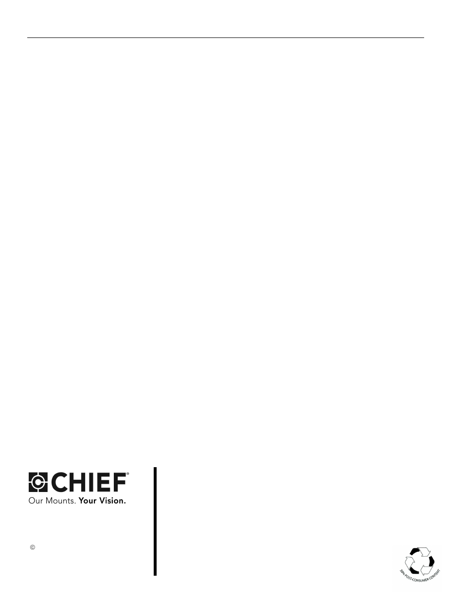 CHIEF NS1D12-20-28-36-41 User Manual | Page 8 / 8