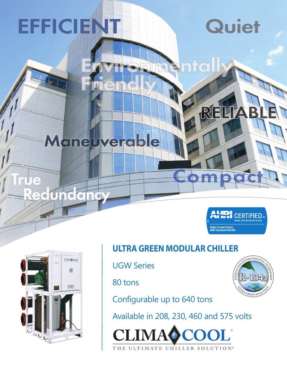 ClimaCool UGW Optimized Quiet Screw User Manual | 4 pages