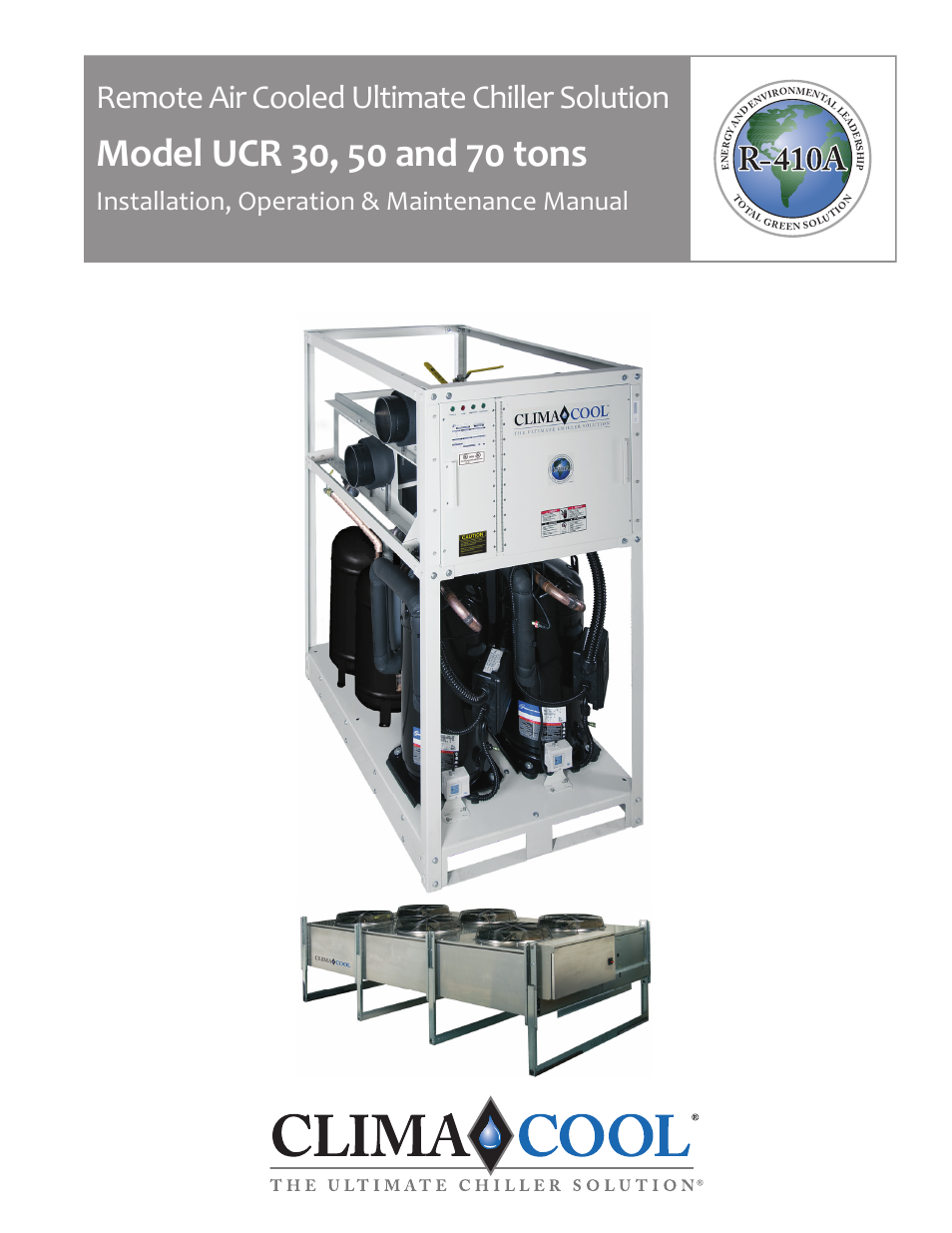 ClimaCool UCR 30, 50 and 70 tons Manual User Manual | 69 pages