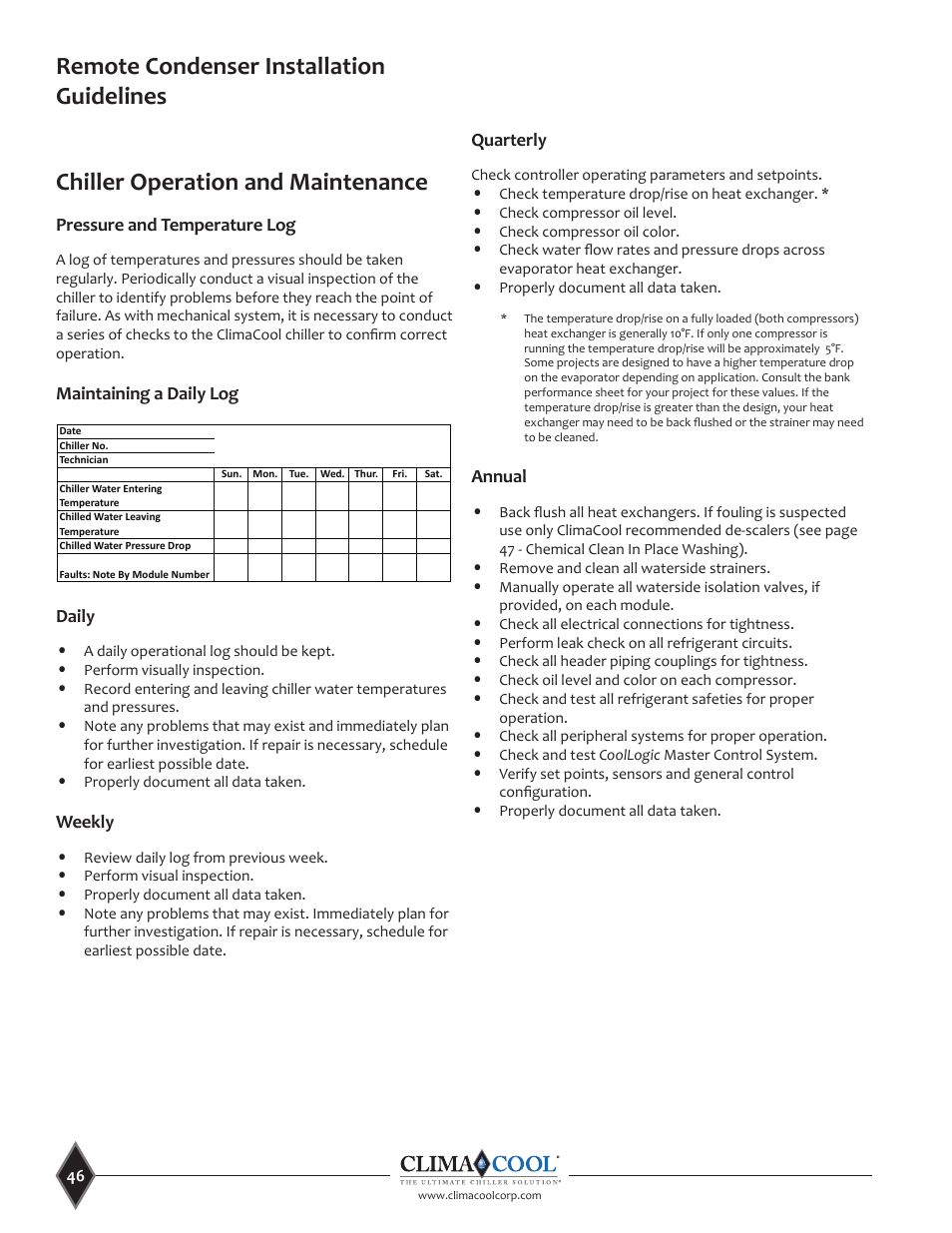 ClimaCool UCR 30, 50 and 70 tons Manual User Manual | Page 46 / 69