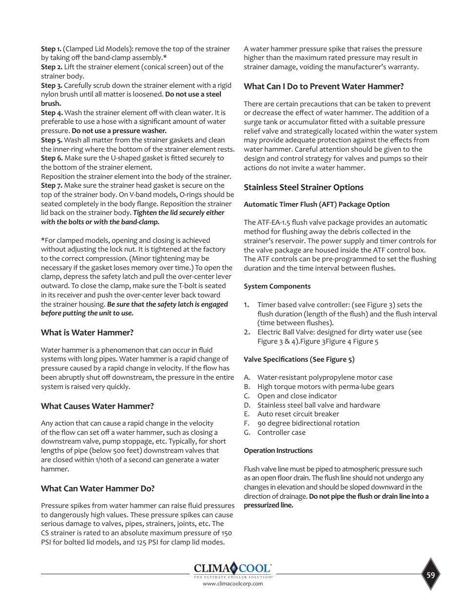 ClimaCool UCR 30, 50 and 70 tons Manual User Manual | Page 59 / 69