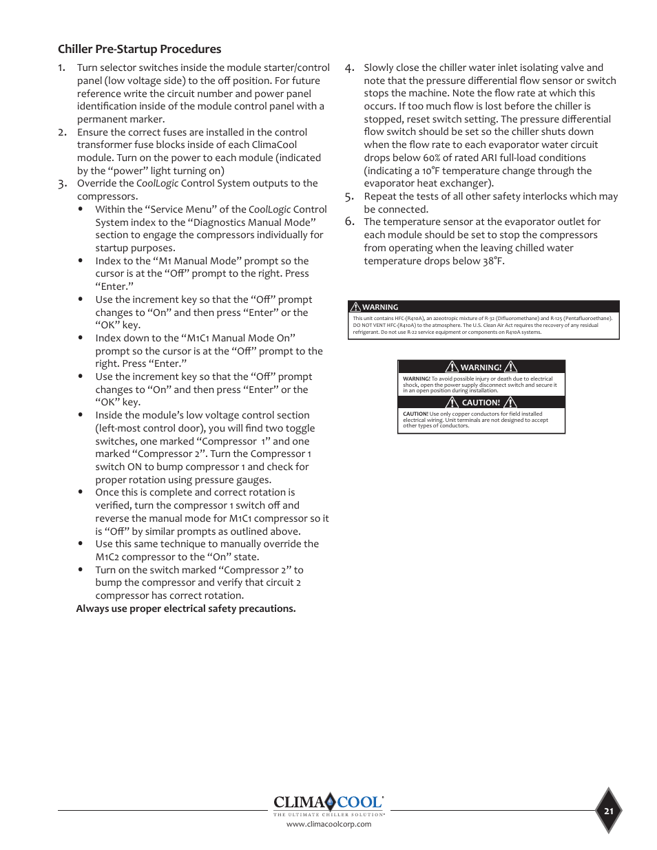 ClimaCool UCA Manual User Manual | Page 21 / 46