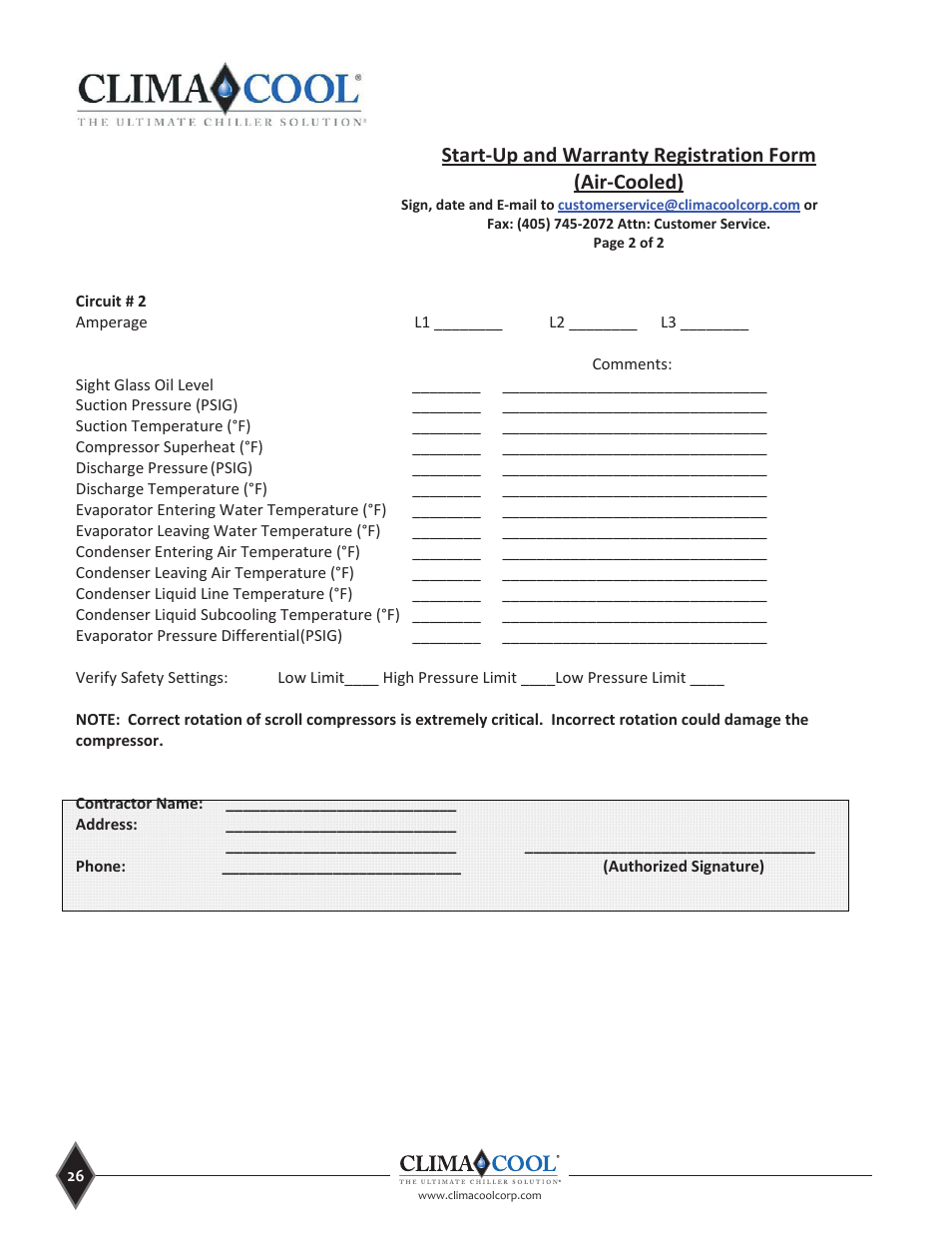 ClimaCool UCA Manual User Manual | Page 26 / 46