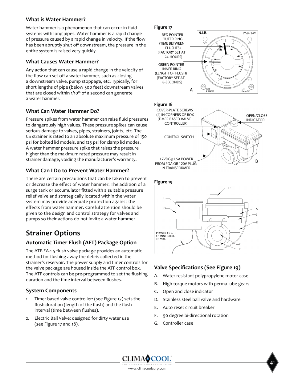 Strainer options, Ȋ ȍ, Ƥ ȋ ͕͝ȍ | ClimaCool SHC onDEMAND 30, 50, 70, 85 Manual User Manual | Page 43 / 64