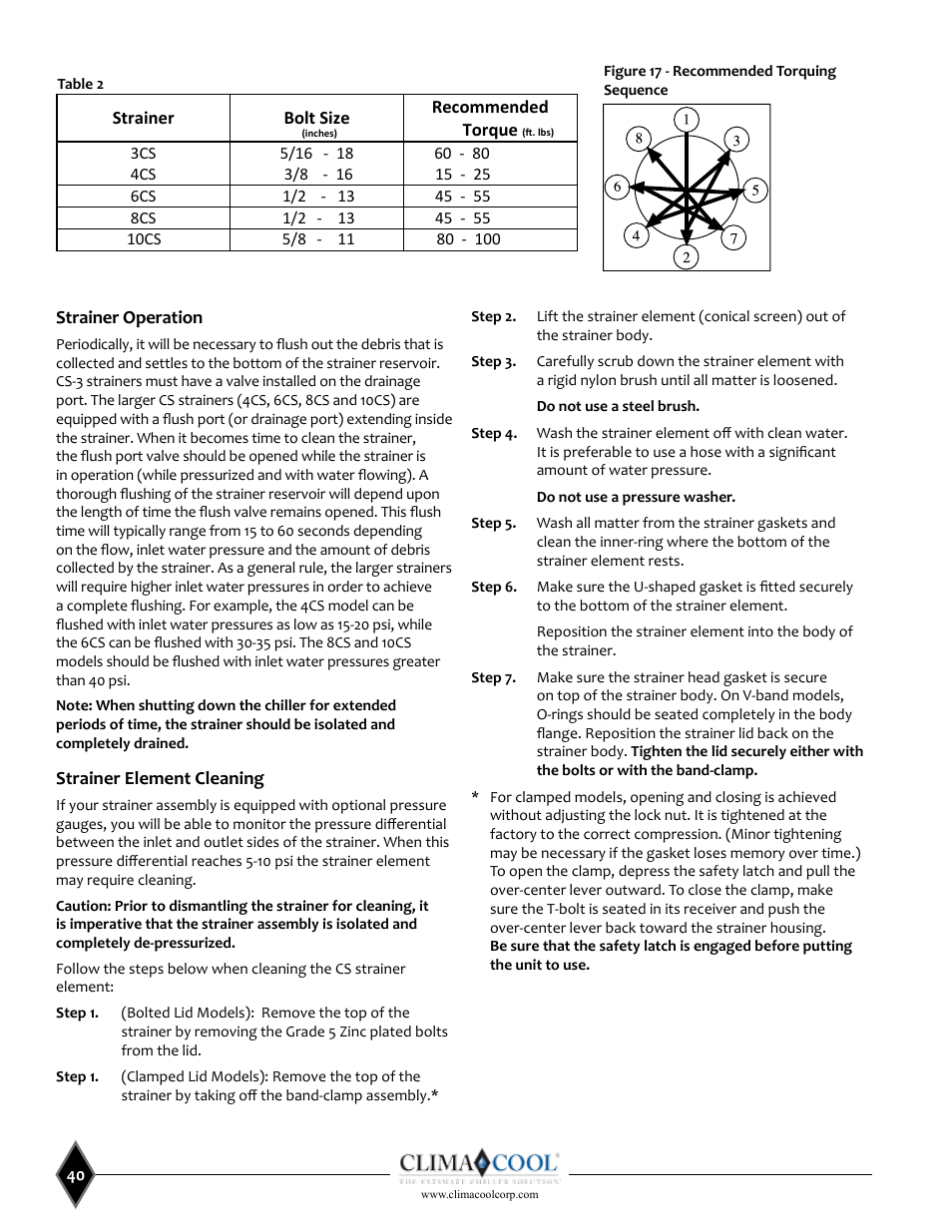 ClimaCool UCW_H 30, 50, 70, 85 User Manual | Page 42 / 63