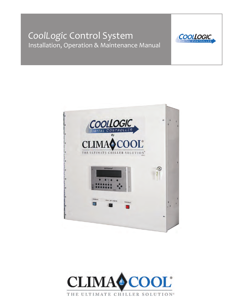 ClimaCool CoolLogic Control System User Manual | 25 pages