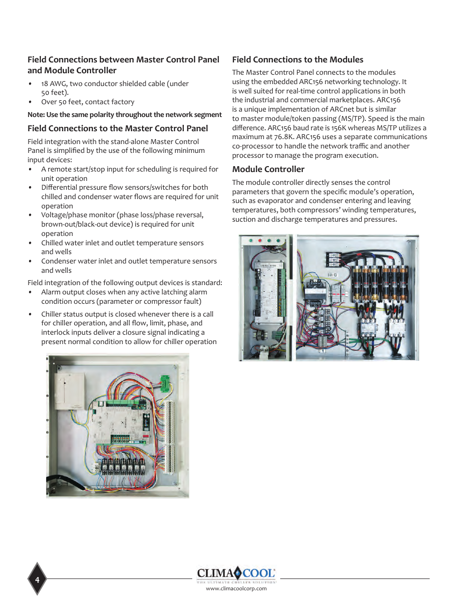 ClimaCool CoolLogic Control System User Manual | Page 4 / 25