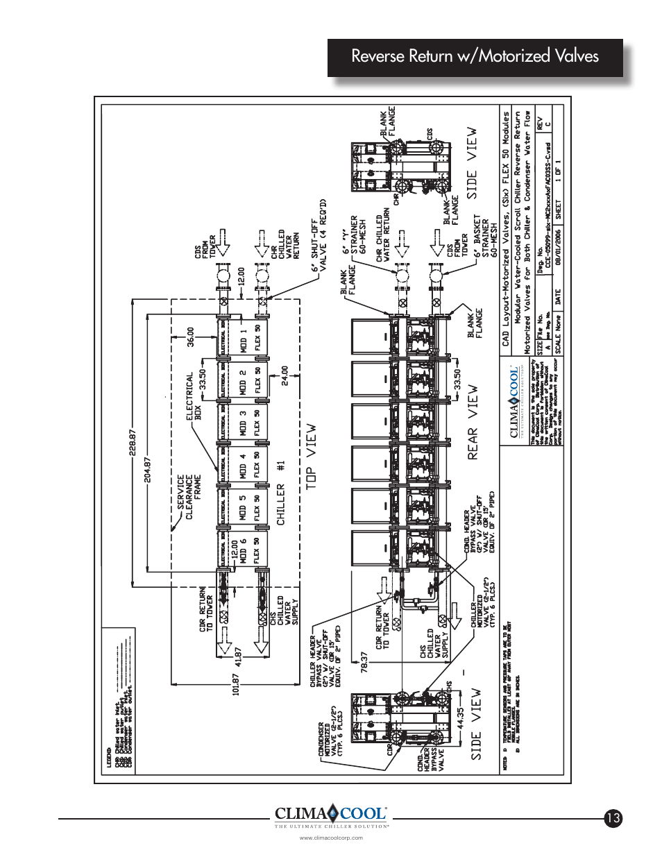 Reverse return w/motorized valves | ClimaCool IOM AR2 SERIES User Manual | Page 15 / 80