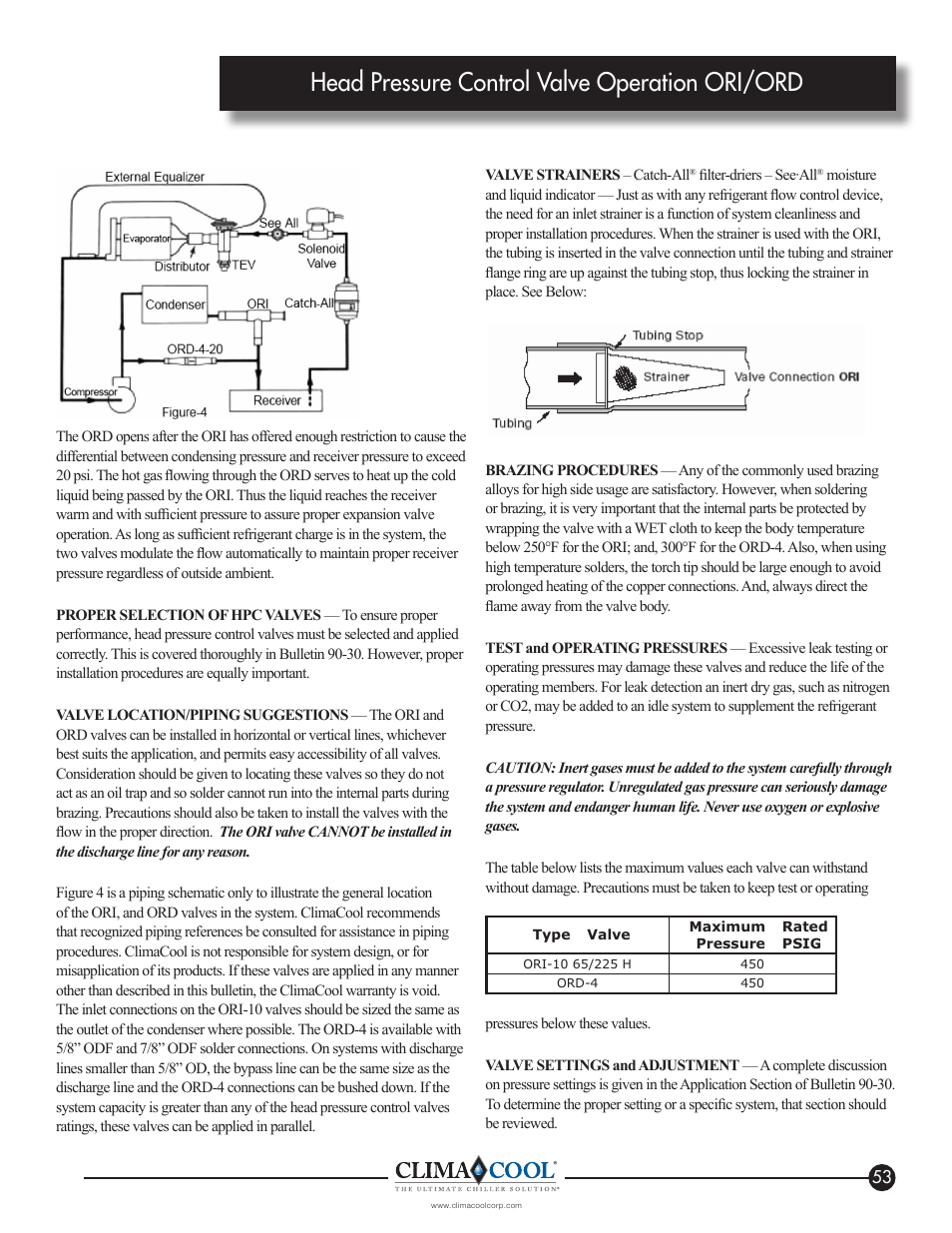 Head pressure control valve operation ori/ord | ClimaCool IOM AR2 SERIES User Manual | Page 55 / 80