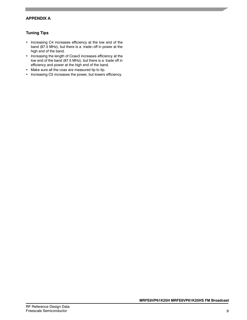 Communication Concepts FM-1KW Broadcast Application Note User Manual | Page 9 / 14