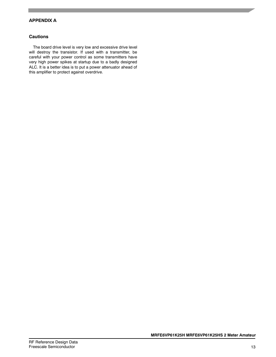 Communication Concepts 2M 1KW Amateur Application Note User Manual | Page 13 / 16