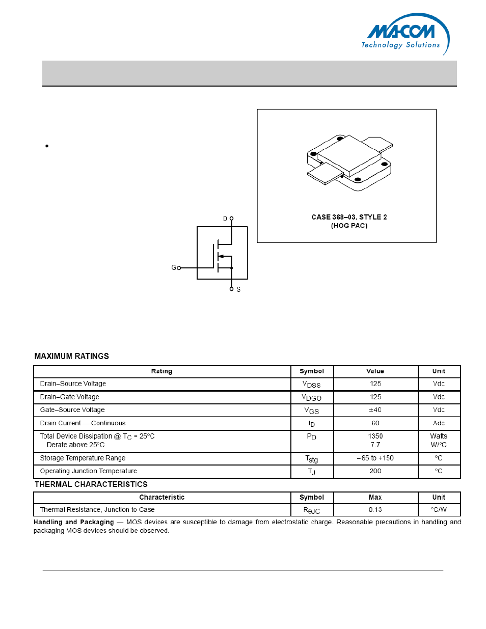 Communication Concepts MRF154 User Manual | 9 pages