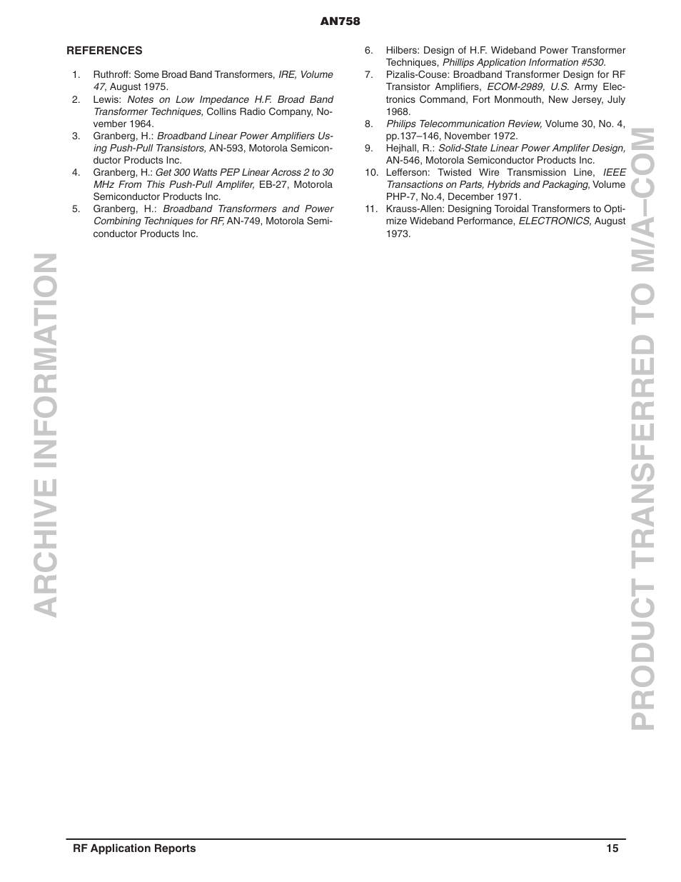 Communication Concepts AN758 User Manual | Page 15 / 16