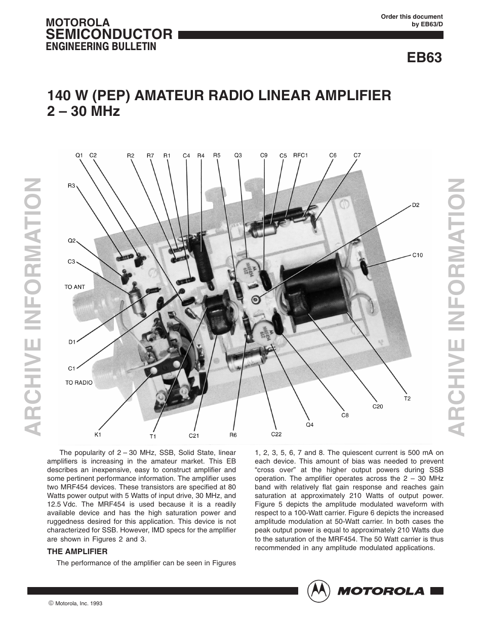 Communication Concepts EB63 Engineering Bulletin User Manual | 7 pages