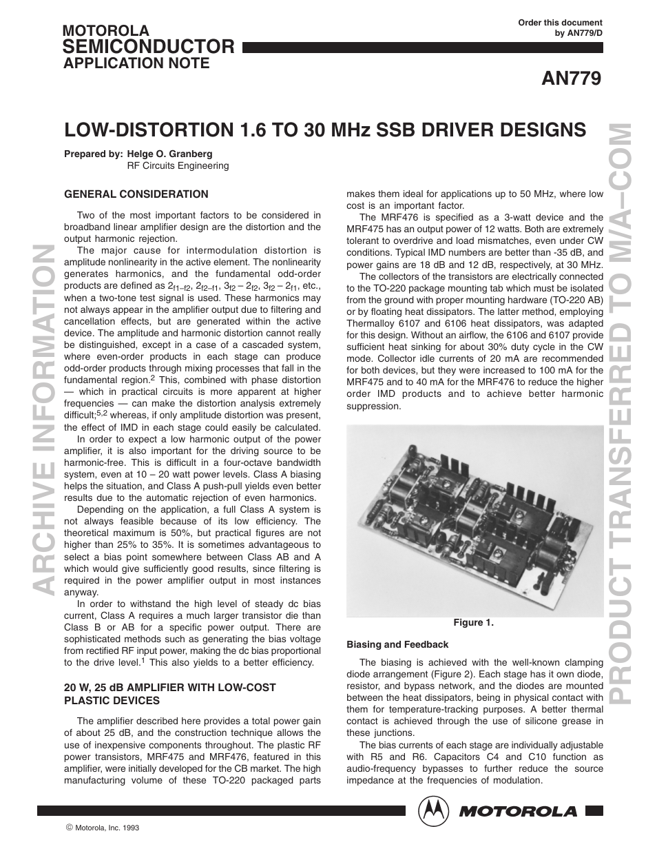Communication Concepts AN779 Application Note User Manual | 10 pages