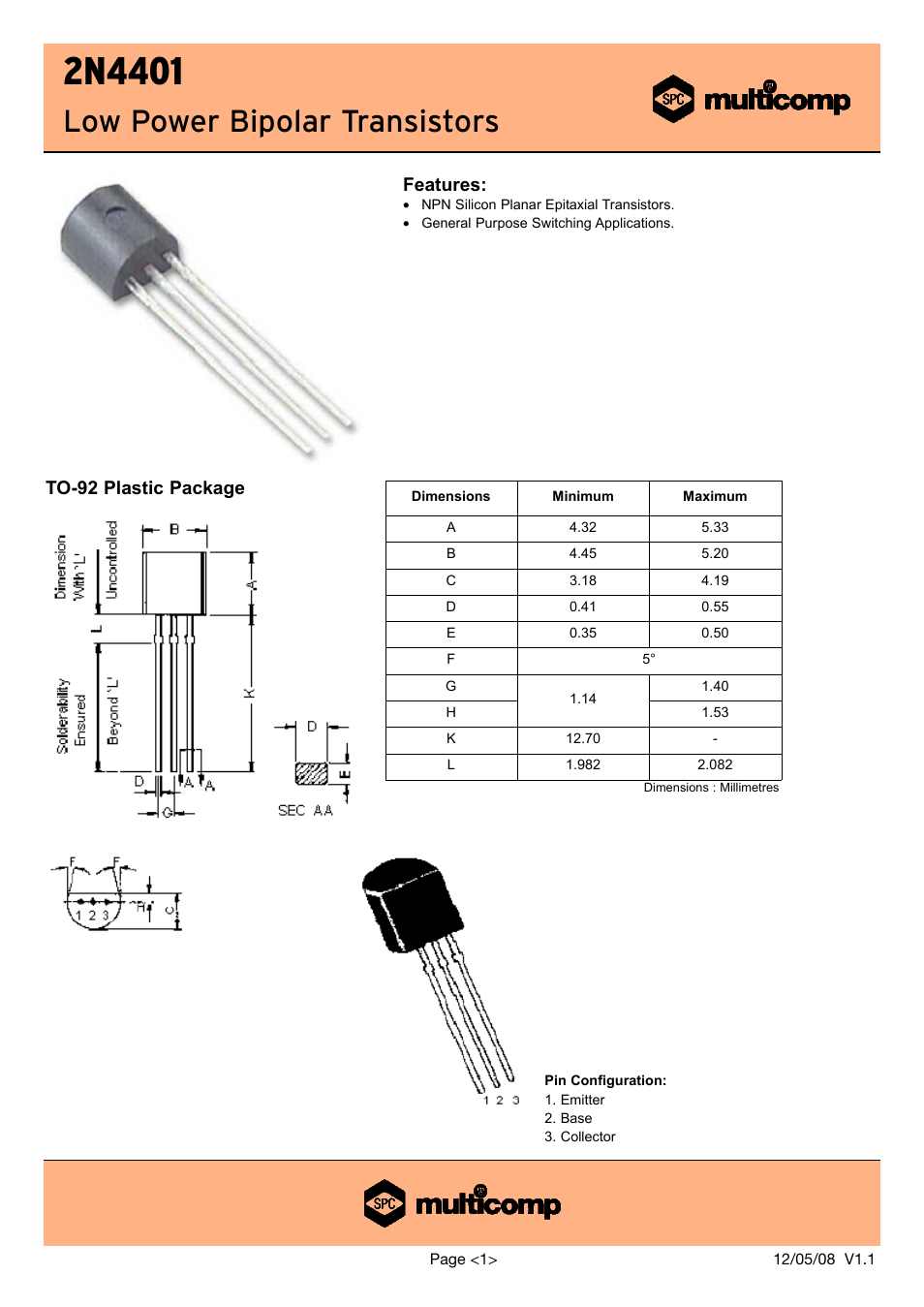 Communication Concepts 2N4401 User Manual | 7 pages