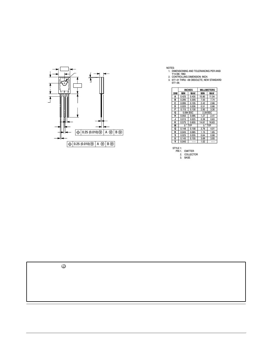 Package dimensions | Communication Concepts 2N5194 User Manual | Page 6 / 6