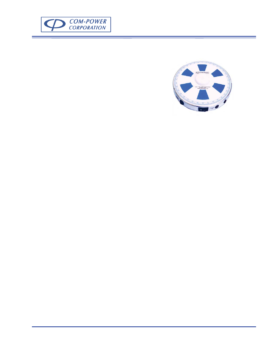 Com-Power CGO-5100A User Manual | 2 pages