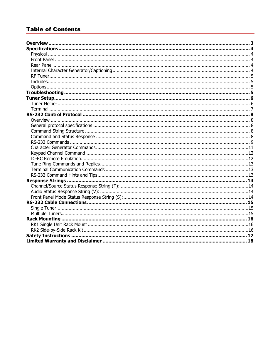 Contemporary Research 232-MCT User Manual | Page 2 / 18