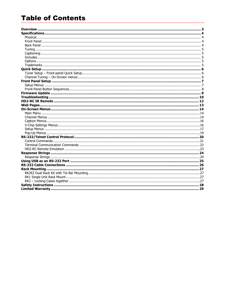 Contemporary Research ATSC+SDI User Manual | Page 2 / 29