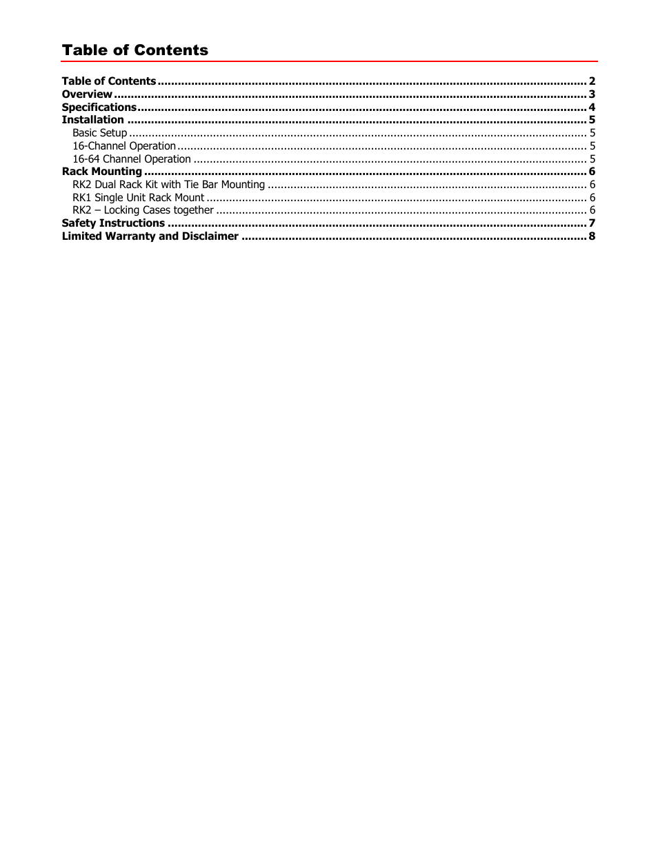 Contemporary Research QCA9-33 User Manual | Page 2 / 8