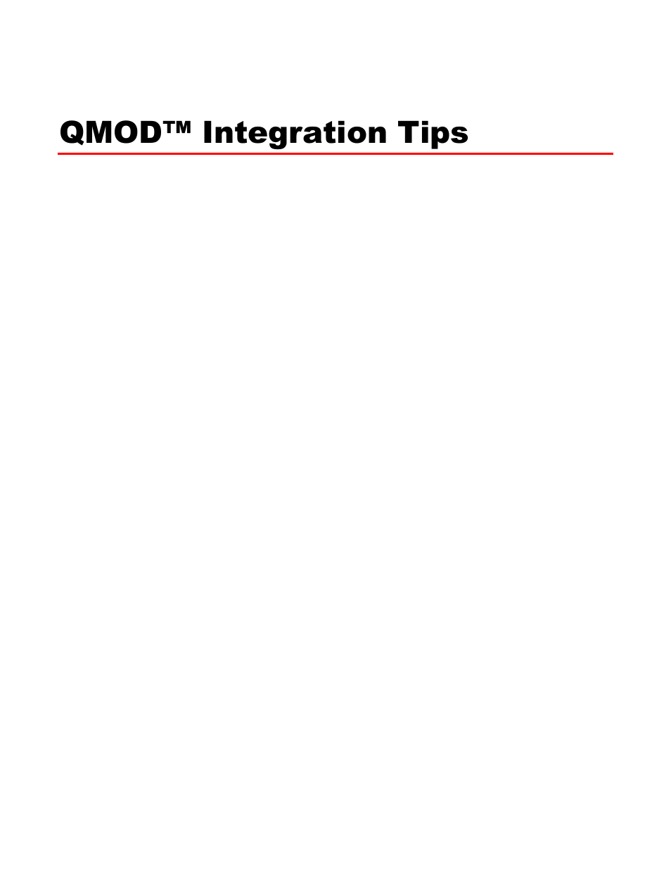 Contemporary Research QMOD-SDI Integration Guide User Manual | 19 pages