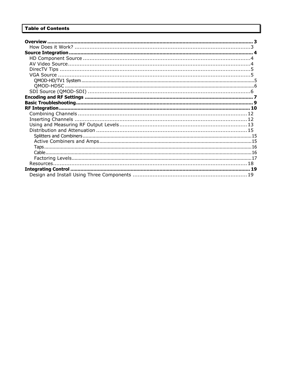 Contemporary Research QMOD-SDI Integration Guide User Manual | Page 2 / 19