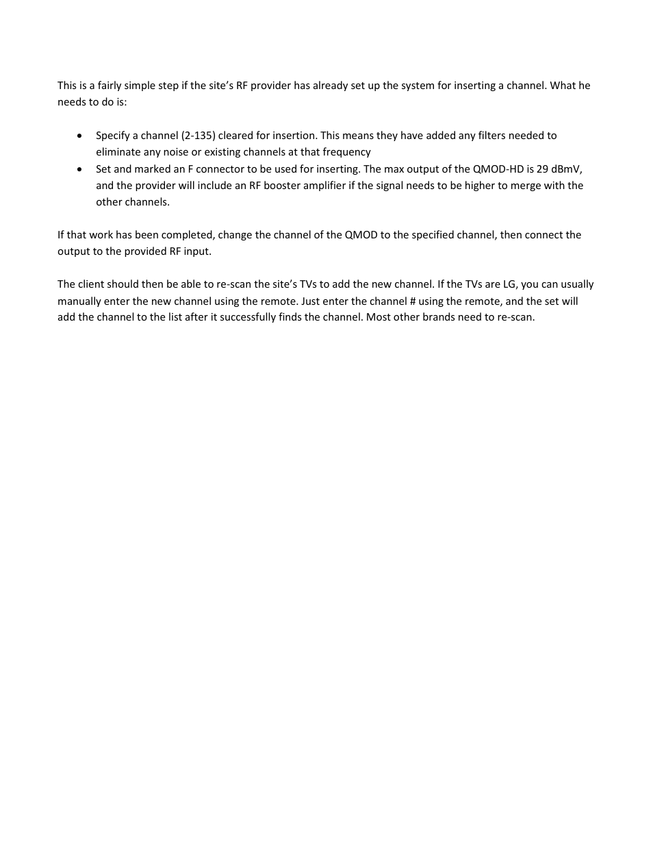 Contemporary Research QMOD-HD TV One Integration User Manual | Page 5 / 5