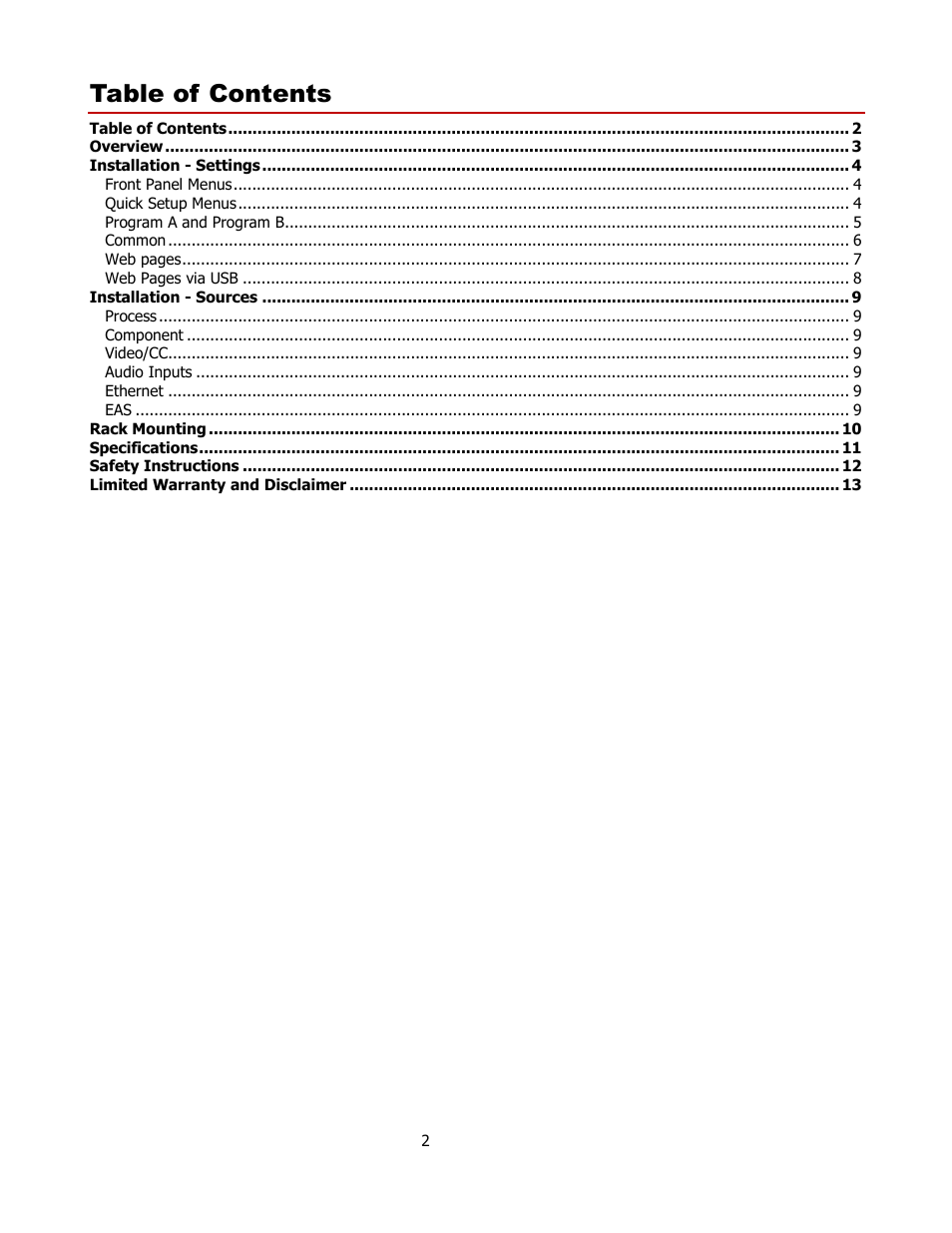 Contemporary Research QMOD-SDI1.5 User Manual | Page 2 / 13