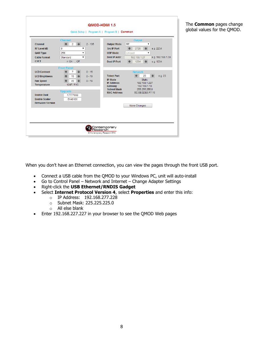 Contemporary Research QMOD-SDI1.5 User Manual | Page 8 / 13