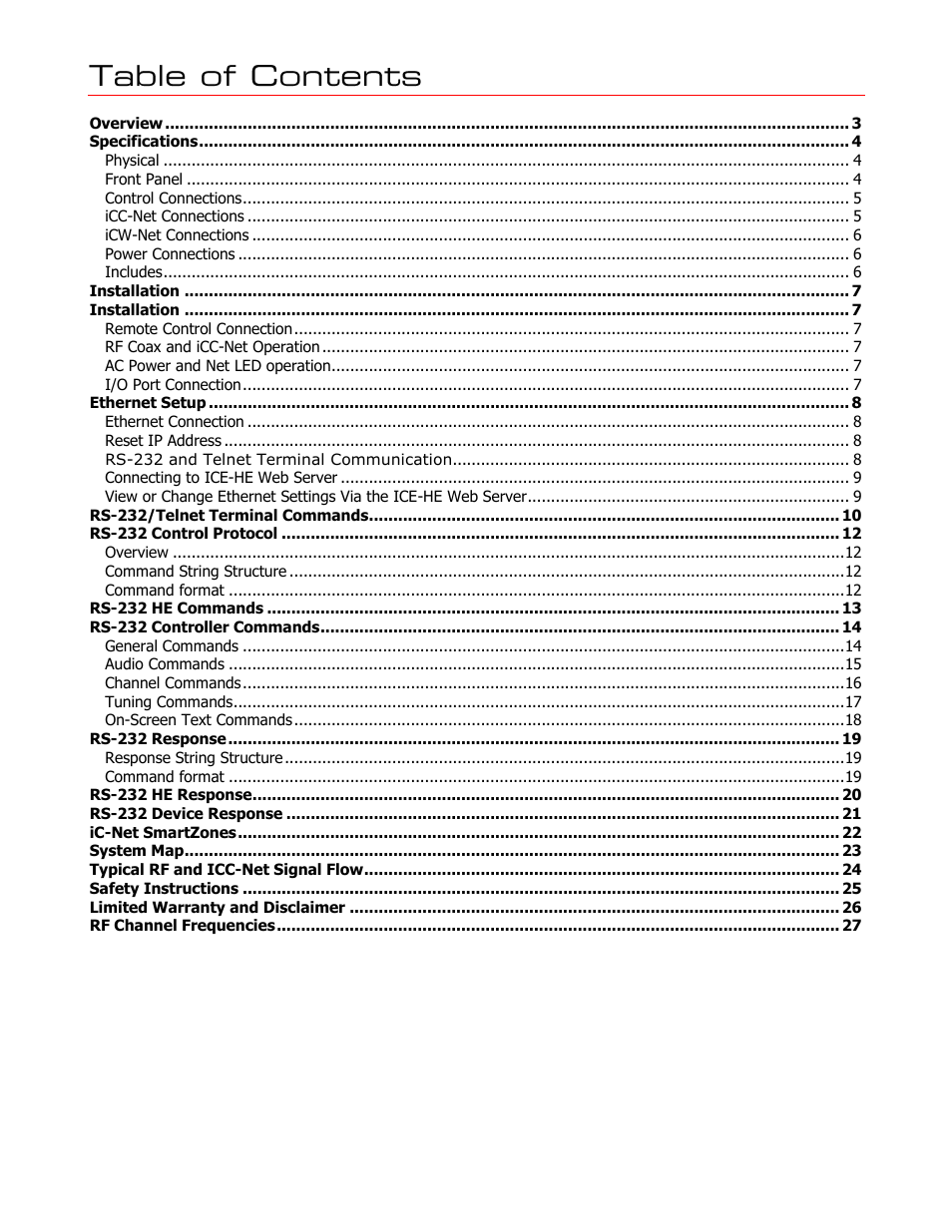 Contemporary Research ICE-HE User Manual | Page 2 / 27