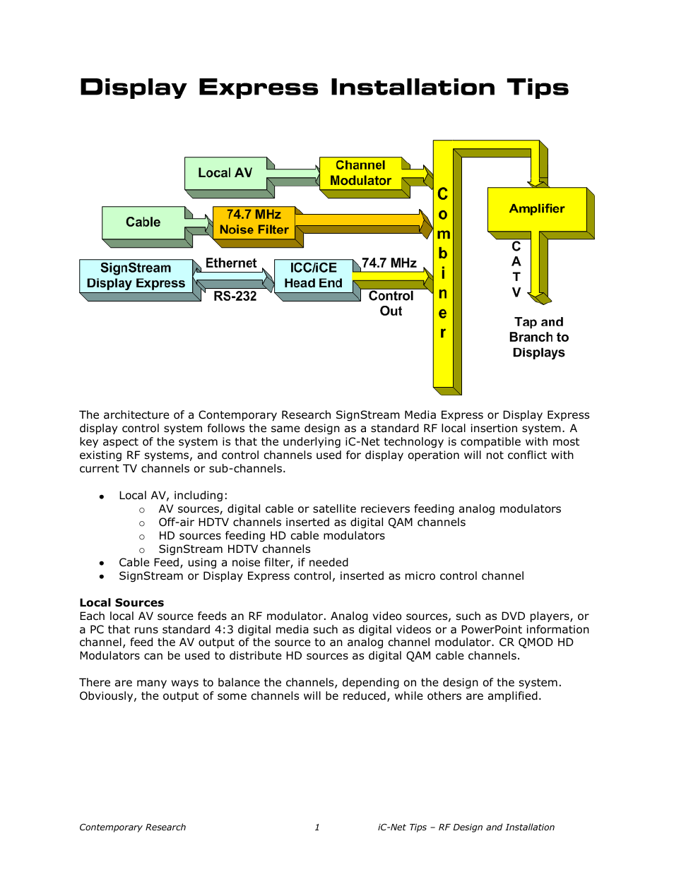Contemporary Research SW-DX Integration Guide User Manual | 9 pages