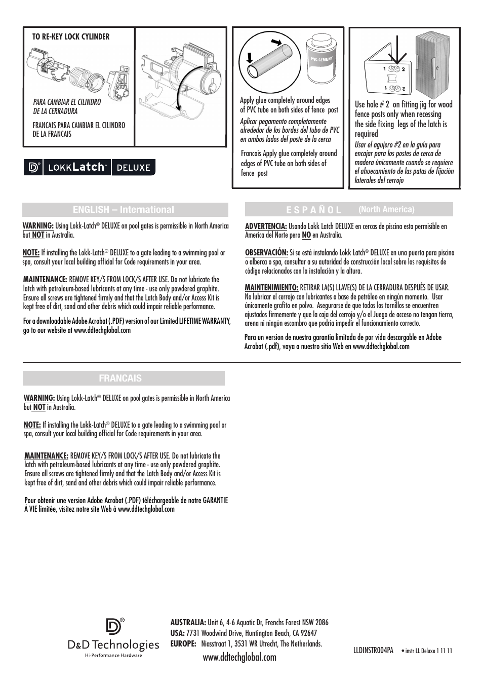 D&D Technologies LokkLatch Deluxe User Manual | Page 2 / 2