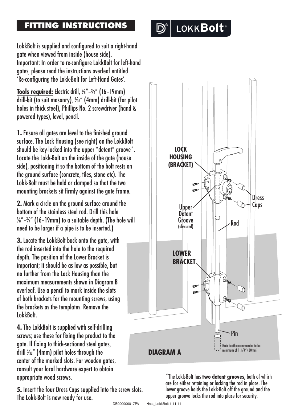 D&D Technologies LokkBolt User Manual | 2 pages