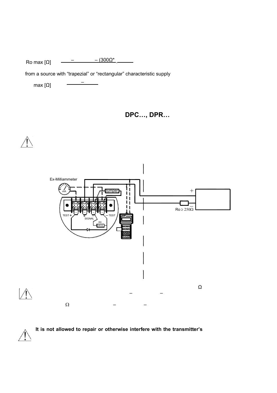 How to connect ex transmitters dpc…, dpr | Delta Controls DPR-2000 User Manual | Page 9 / 53
