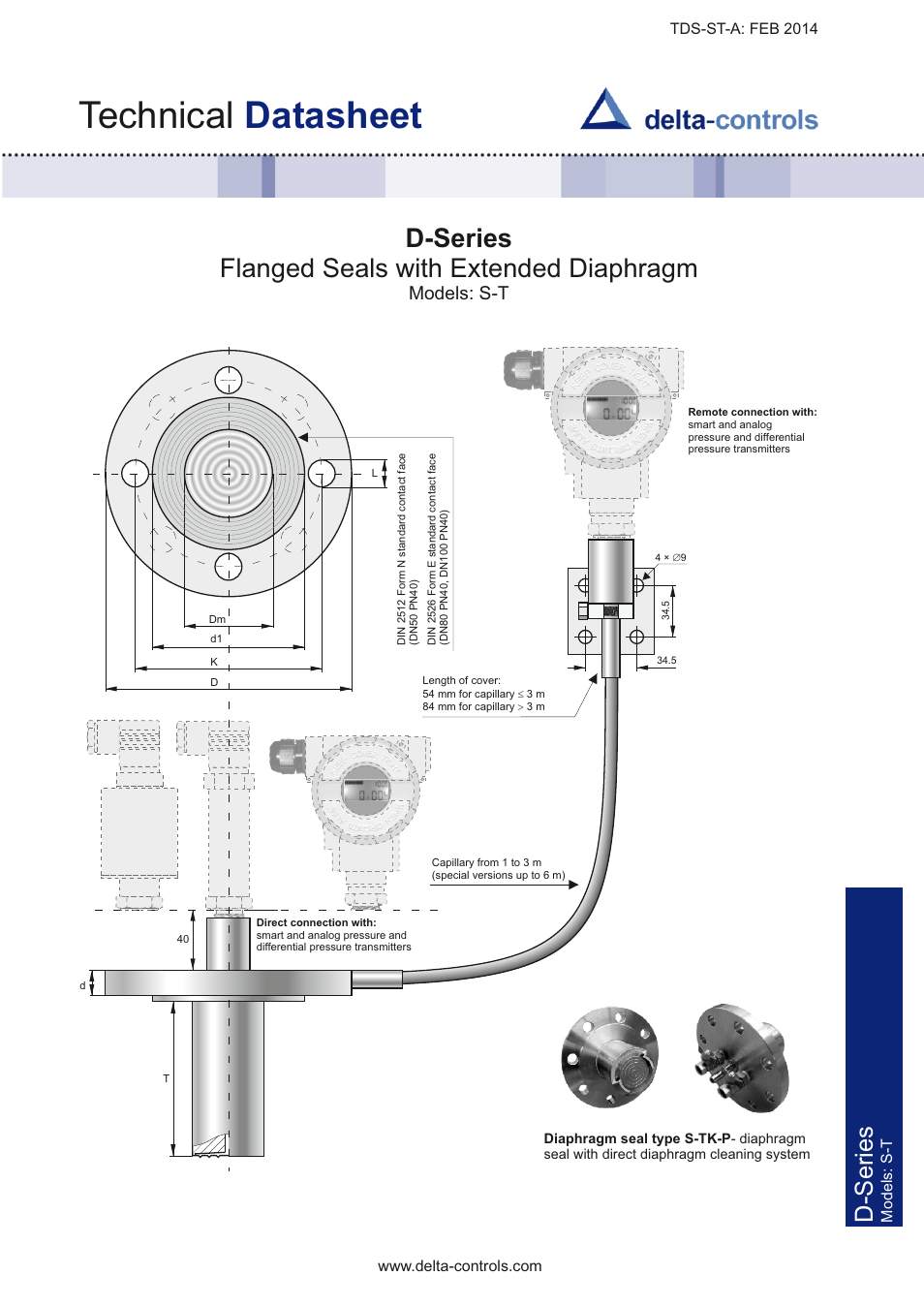 Delta Controls D-Series TDSST User Manual | 4 pages