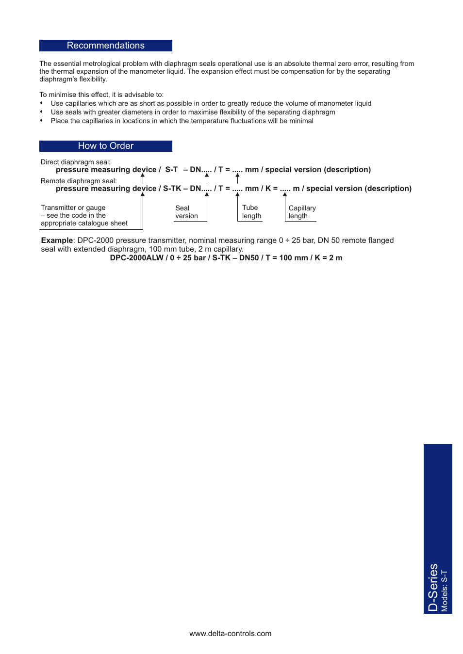 D-series | Delta Controls D-Series TDSST User Manual | Page 3 / 4