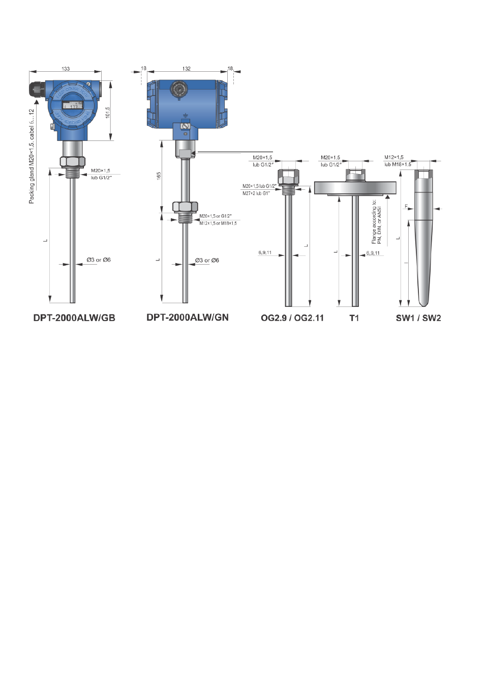 Thermowell | Delta Controls DPT-2000 User Manual | Page 32 / 37