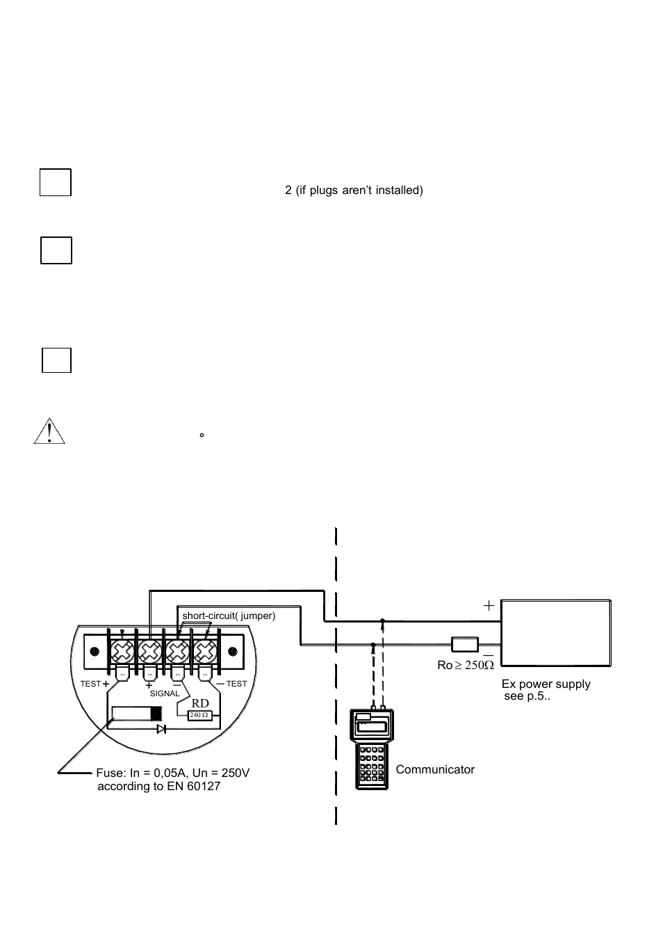 How to connect exd transmitter dpt-2000alw, Safe area, Hazardous area | Delta Controls DPT-2000 User Manual | Page 6 / 37