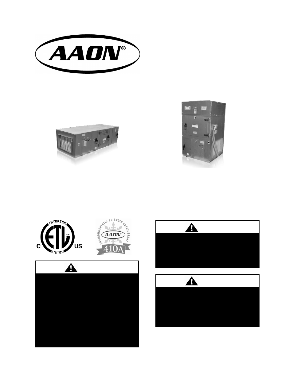 AAON V3-E User Manual | 72 pages