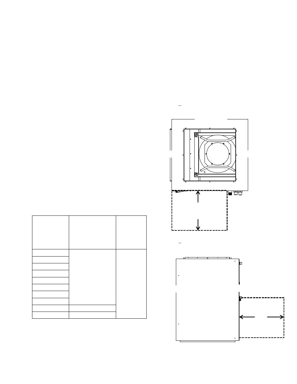 Locating the unit, Table 1 - h3 and v3 series clearances | AAON V3-E User Manual | Page 19 / 72